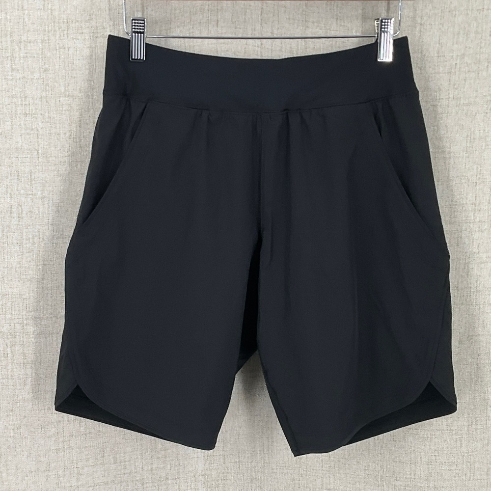 Lands End Swim Shorts Womens 2x Black Active Swim Pockets Liner‎ Resort Vacation